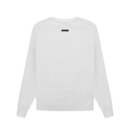 Essentials Overlapped White Sweater